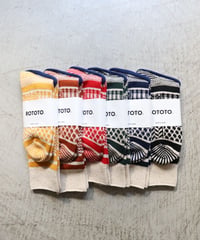 MULTI JACQUARD CREW SOCKS     [ROTOTO]
