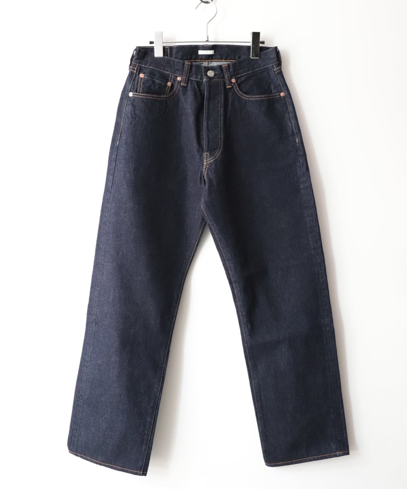 【未使用】LENO＆CO グレー ストレートデニム ボタンフライ00(xs) 未使用】LENO＆CO グレー ストレートデニム ボタンフライ00(xs