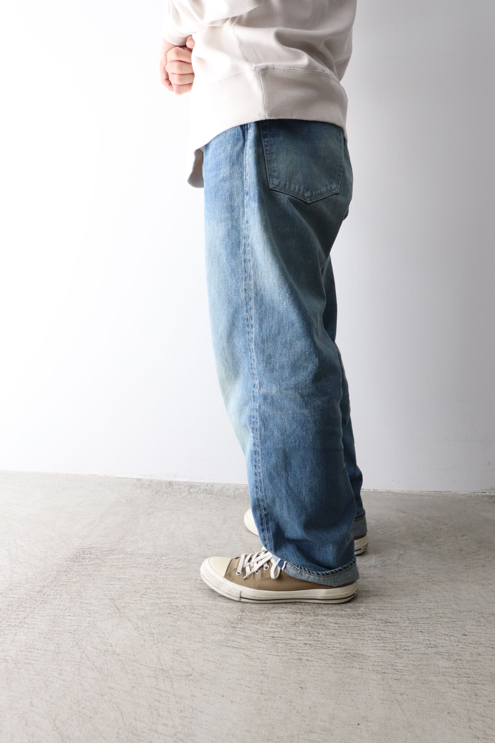 LENO　LOOSE TAPERED　FADED INDIGO　30インチ original