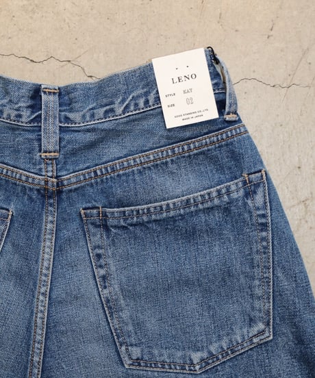 KAY - High Waist  Jeans    "FADE INDIGO" -     [LENO]