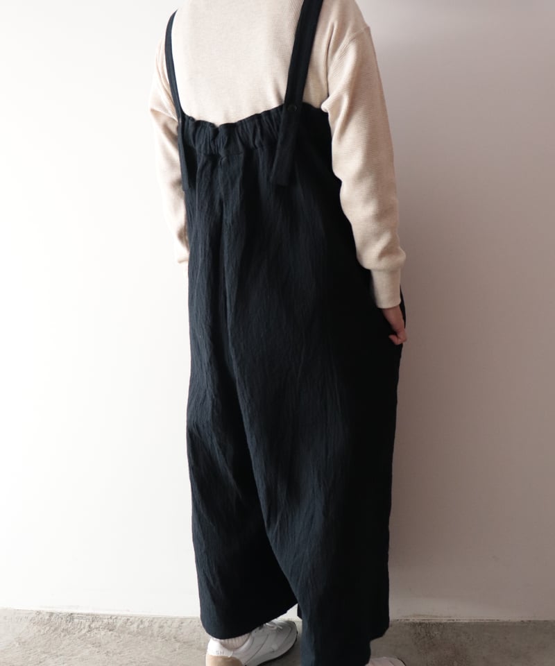 新品VeritecoeurVC-2641 ライトワッシャーサロペットパンツ veritecoeur】ライトワッシャーサロペットパンツ / VC-2641