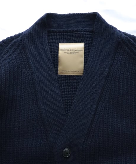 Super Comeback Lamb's Wool Letter Cardigan     [Robes&Confections]