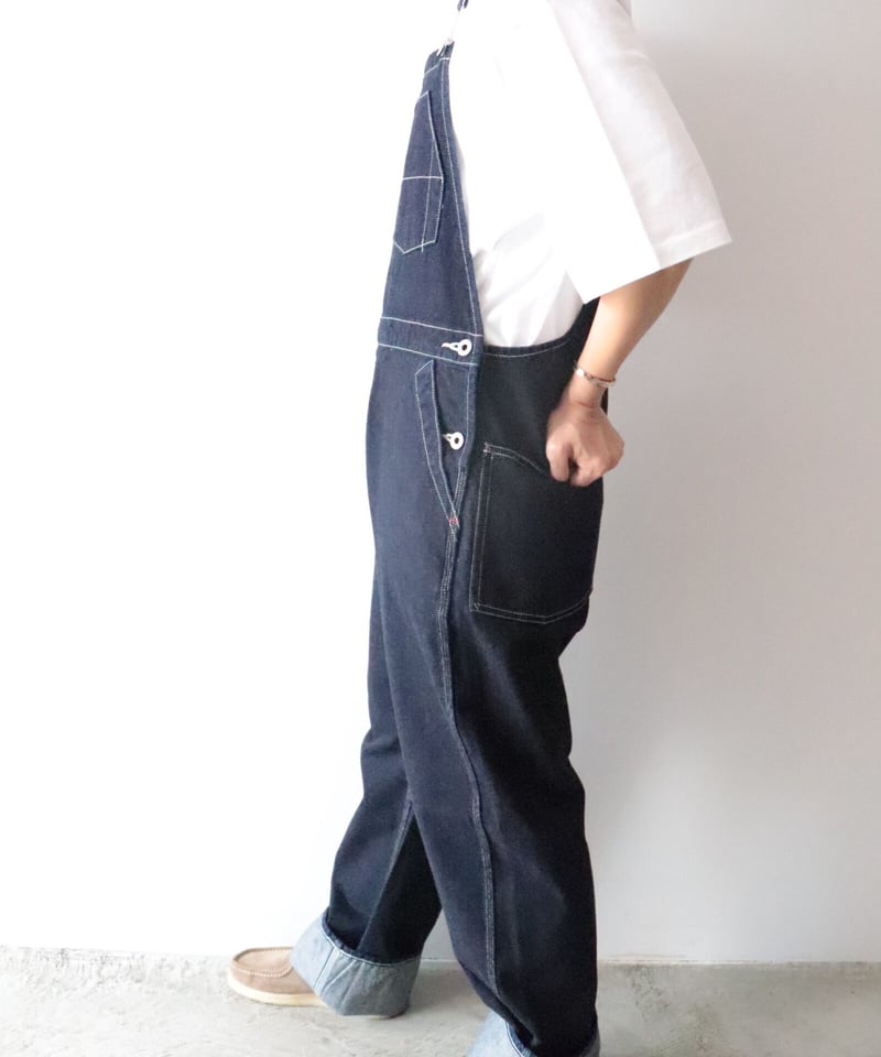 LENO & CO デニムオーバーオール size00 LENO OFFICIAL WEBSITE / OVERALLS 【INDIGO】