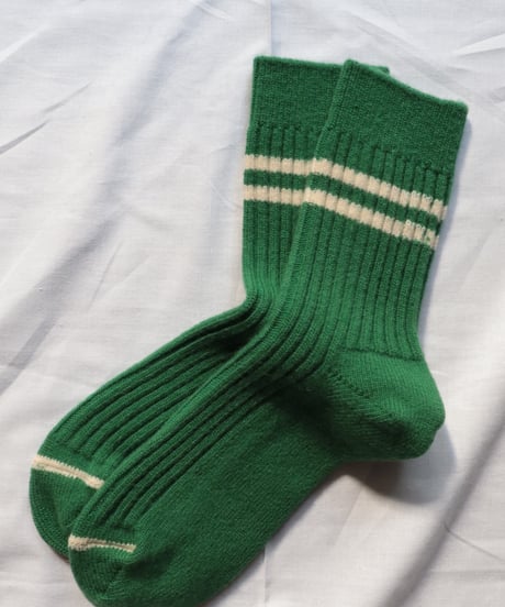 MERINO LAMBS WOOL STRIPE SOCKS     [ROTOTO]