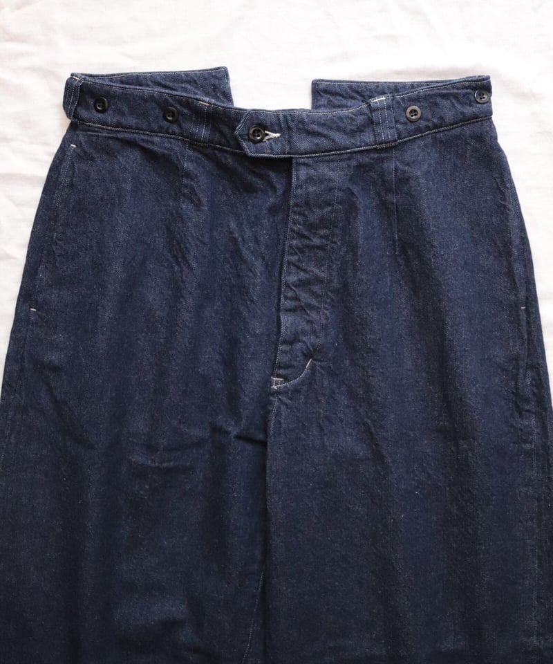 BUCKLE BACK TROUSERS [LENO] | NowN