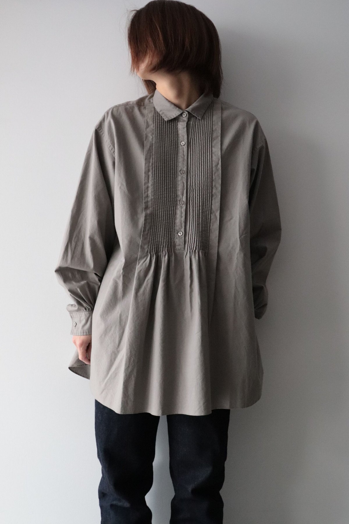 PIN TUCK BLOUSE [LENO] | NowN