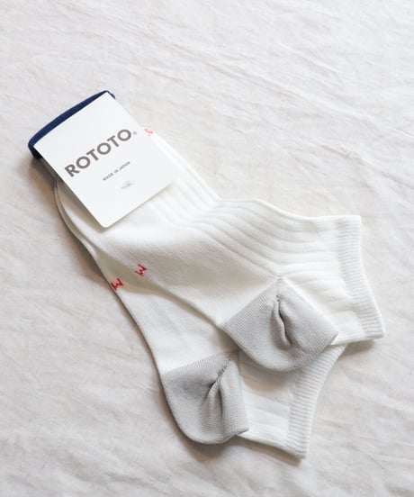 HYBRID ANKLE SOCKS "ORGANIC COTTON&RECYCLE POLYESTER"     [ROTOTO]
