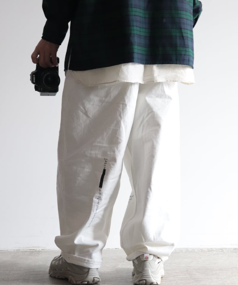 NATUME hand painting 2タックパンツ [ARTEPOVERA] |