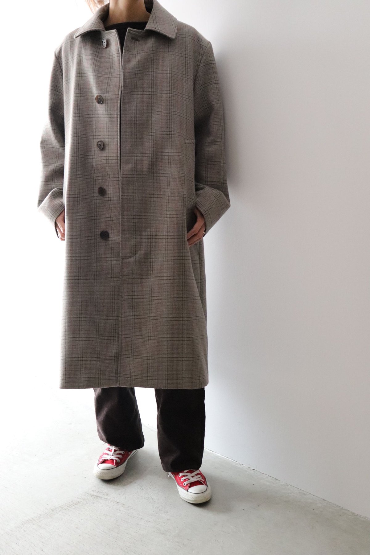 ジャケット・アウター LENO (leno&co) STAND FALL COLLAR COAT Stand Fall Collar Coat [LENO - UNISEX -