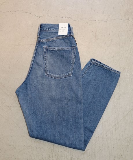 LUCY - High Waist Tapered Jeans   "FADE INDIGO" -   [LENO]