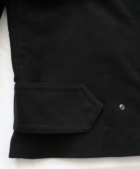 Cotton Moleskin Mid Length Trench     [Robes&Confections]