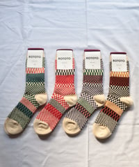 CHECK & STEP SOCKS     [ROTOTO]