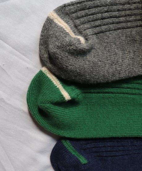 MERINO LAMBS WOOL STRIPE SOCKS     [ROTOTO]