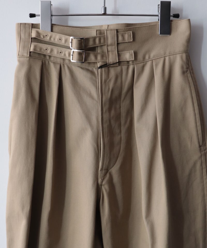 パンツ LENO  DOUBLE BELTED GURKHA TROUSERS LENO (リノ) DOUBLE BELTED GURKHA TROUSERS / ダブルベルテッド