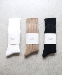 COTTON RIB SOCKS  - BIG -      [LENO]