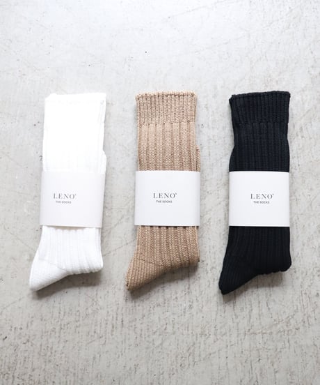 COTTON RIB SOCKS  - BIG -      [LENO]