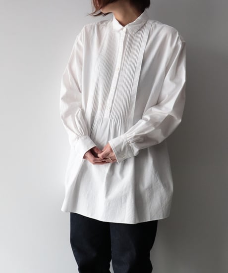 PIN TUCK BLOUSE     [LENO]