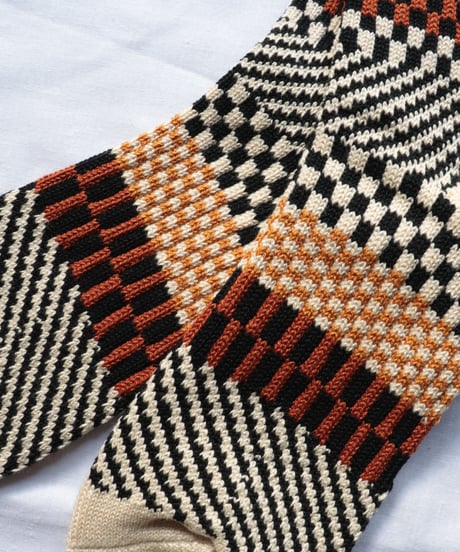 CHECK & STEP SOCKS     [ROTOTO]