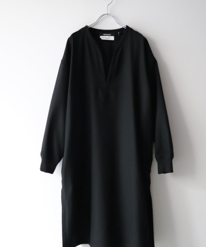veritecoeur Vネックリブワンピース黒size1 veritecoeur Vネックリブワンピース黒size1