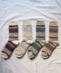 NORDIC PATTERN SOCKS     [ROTOTO]