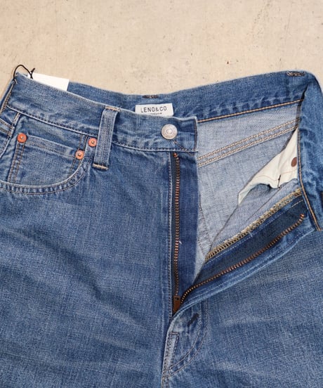 LUCY - High Waist Tapered Jeans   "FADE INDIGO" -   [LENO]