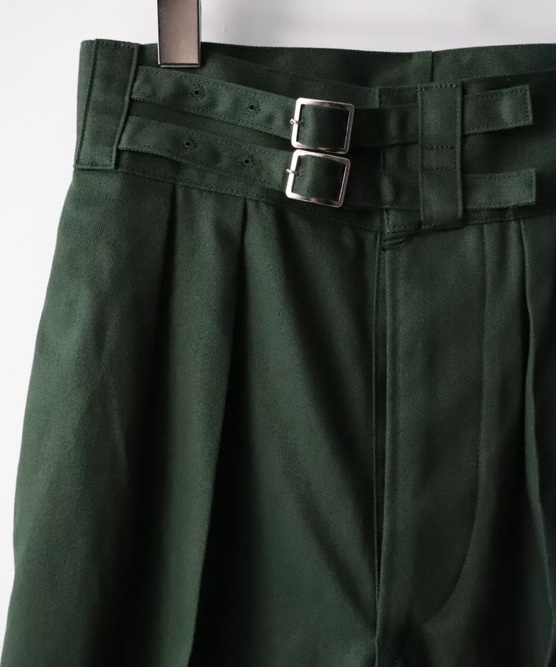 DOUBLE BELTED GURKHA TROUSERS [LENO] | NowN