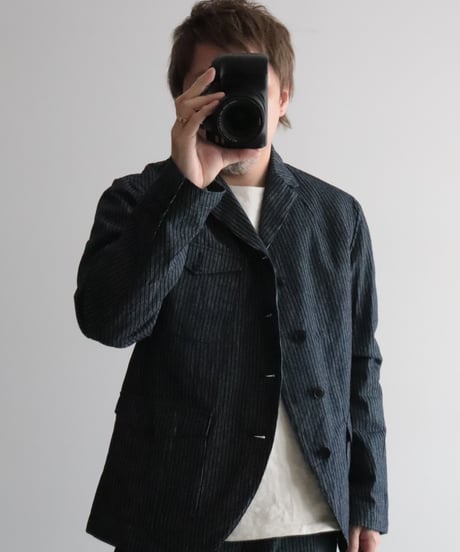 Indigo Dobby Jacket     [ORGUEIL]