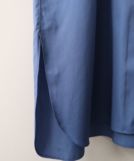 FRENCH SLEEVE OPEN-FRONT DRESS      [LENO]