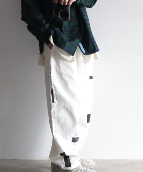 NATUME hand painting 2タックパンツ     [ARTEPOVERA]