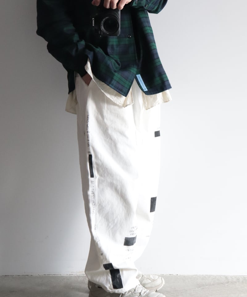 NATUME hand painting 2タックパンツ [ARTEPOVERA] |