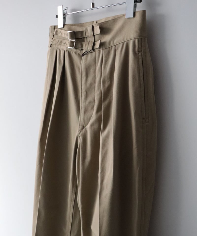 パンツ LENO DOUBLE BELTED GURKHA TROUSERS LENO (リノ) DOUBLE BELTED GURKHA TROUSERS / ダブルベルテッド