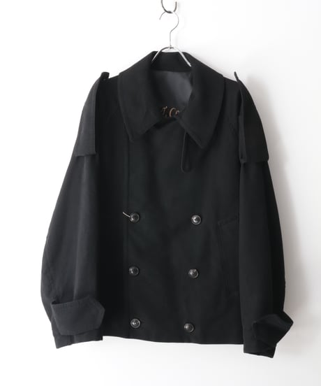 Cotton Moleskin Mid Length Trench     [Robes&Confections]