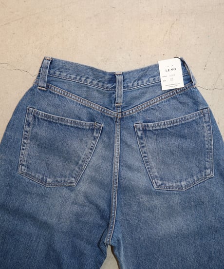 LUCY - High Waist Tapered Jeans   "FADE INDIGO" -   [LENO]