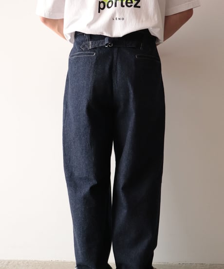 BUCKLE BACK TROUSERS     [LENO]