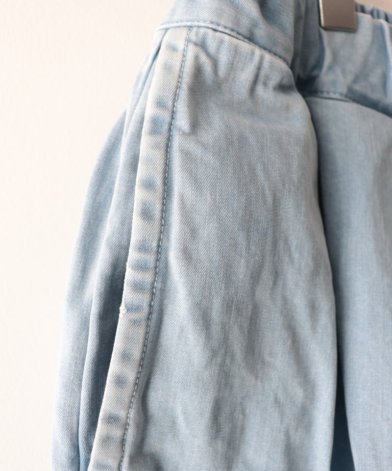 新品ARTE POVERA デニムダメージ加工２タックイージーパンツXS ARTE POVERA 10ozデニムダメージ加工 2タックイージーパンツ