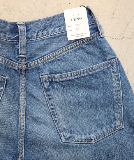 LUCY - High Waist Tapered Jeans   "FADE INDIGO" -   [LENO]