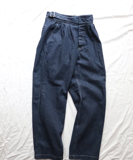 SIDE BELTED GURKHA TROUSERS     [LENO]