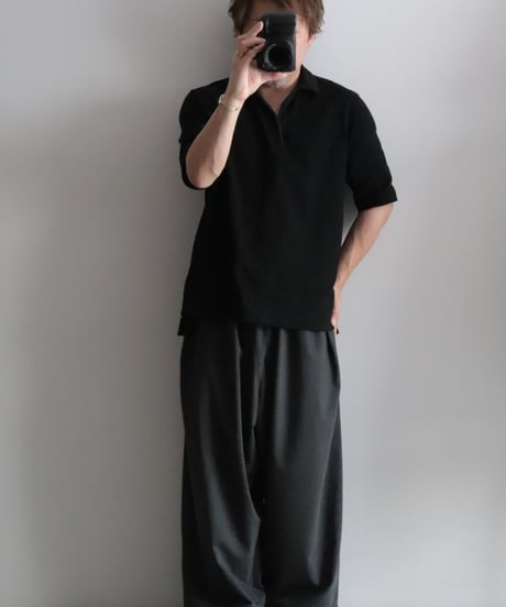 ユニセックスプレーティング天竺 POLO/C S/S     [Véritécoeur]