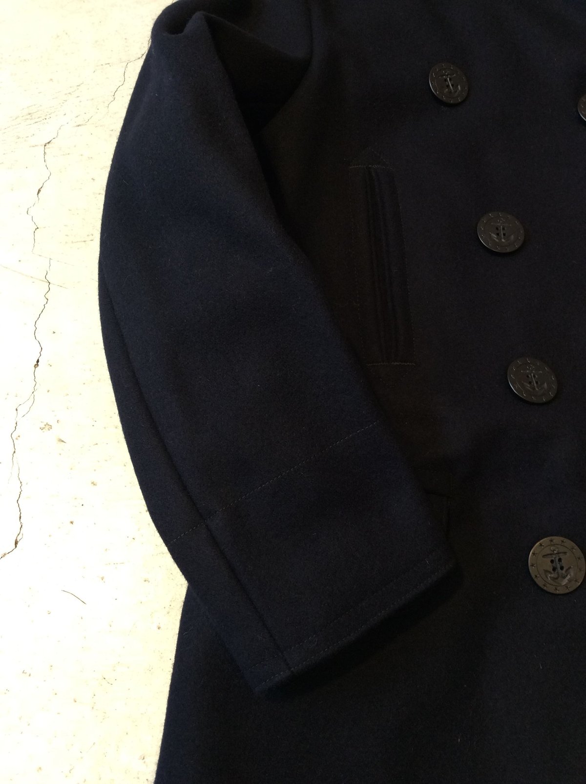 10 Button Long Pea Coat [LENO] | NowN