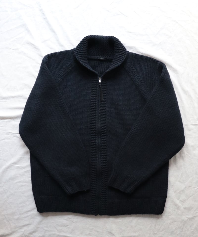 HAND KNITTED ZIP CARDIGAN [LENO] | NowN