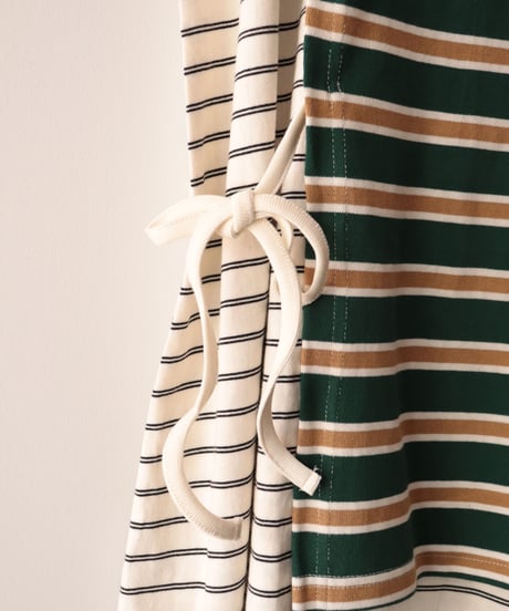 BORDER SWITCH LONG TOP     [KHA;KI]