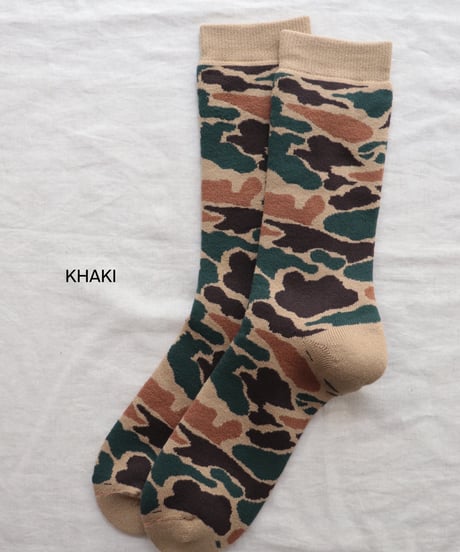 PILE CAMO CREW SOCKS     [ROTOTO]