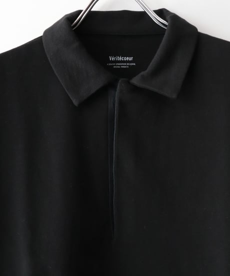 ユニセックスプレーティング天竺 POLO/C S/S     [Véritécoeur]