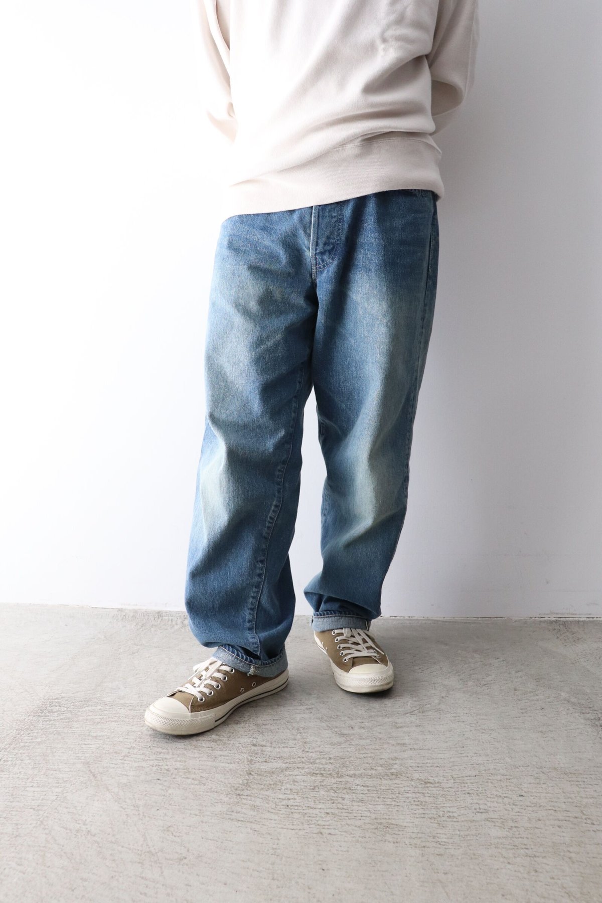 LOOSE TAPERED JEANS 《FADE INDIGO》 [LENO] |...