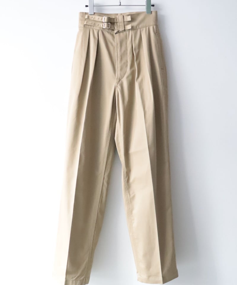 DOUBLE BELTED GURKHA TROUSERS [LENO] | NowN