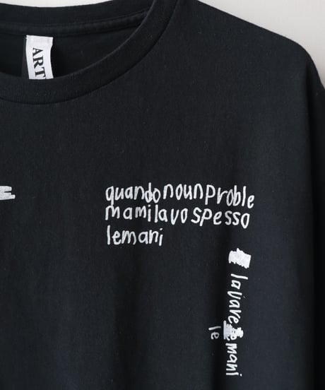 ギルダン RE-「lavare lemani」プリントTシャツ     [ARTEPOVERA]