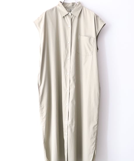 FRENCH SLEEVE OPEN-FRONT DRESS      [LENO]