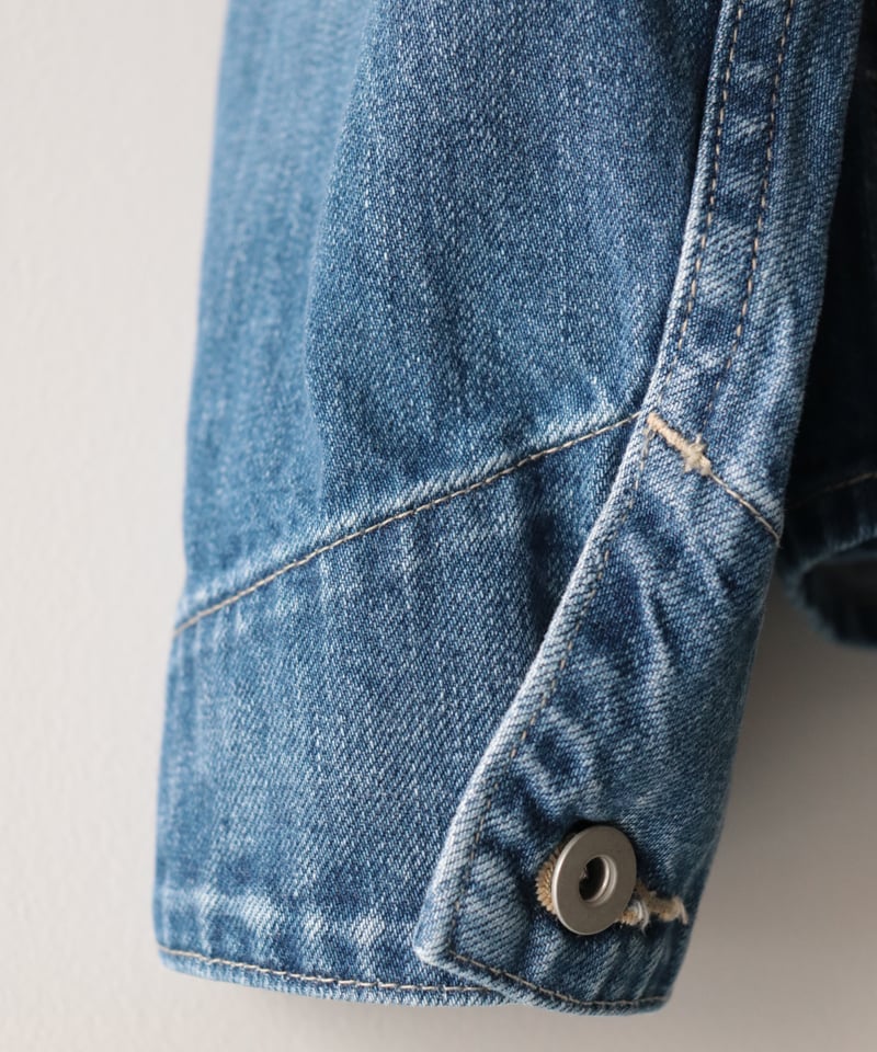 Veritecoeur VC-2577 ノーカラーデニムカバーオール ノーカラーデニムカバーオール [Véritécoeur] | NowN