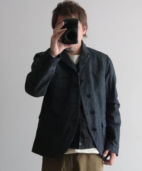Indigo Dobby Jacket     [ORGUEIL]