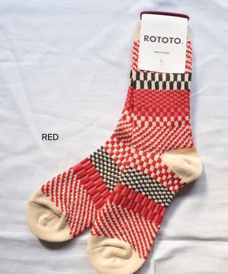 CHECK & STEP SOCKS     [ROTOTO]